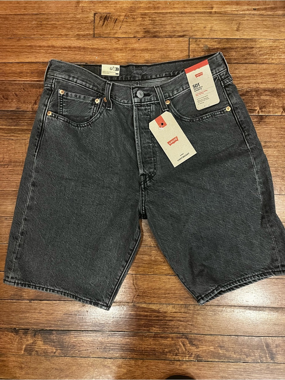 Levi's Black Wash 501 Women’s Denim Shorts